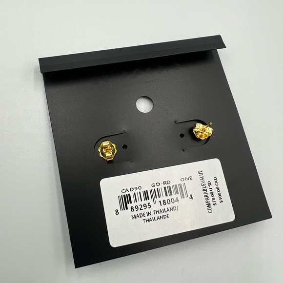 Coach Cherry Stud Earrings NWT - Picture 2 of 2